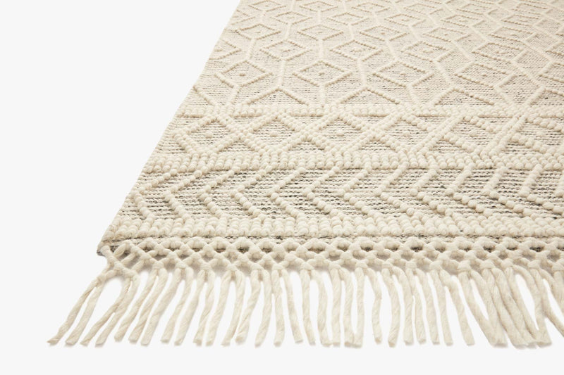 Loloi II Noelle Collection - Contemporary Hand Woven Rug in Ivory & Black (NOE-02)
