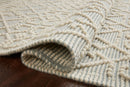 Loloi II Noelle Collection - Contemporary Hand Woven Rug in Ivory & Blue (NOE-03)