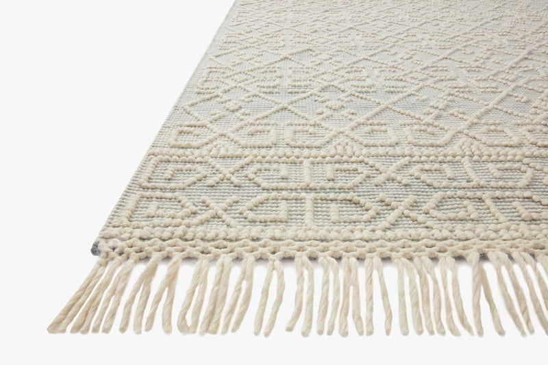 Loloi II Noelle Collection - Contemporary Hand Woven Rug in Ivory & Blue (NOE-03)