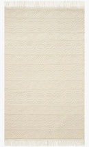 Loloi II Noelle Collection - Contemporary Hand Woven Rug in Ivory & Ivory (NOE-04)