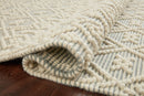 Loloi II Noelle Collection - Contemporary Hand Woven Rug in Ivory & Blue (NOE-05)