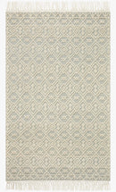 Loloi II Noelle Collection - Contemporary Hand Woven Rug in Ivory & Blue (NOE-05)
