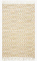 Loloi II Noelle Collection - Contemporary Hand Woven Rug in Ivory & Gold (NOE-06)