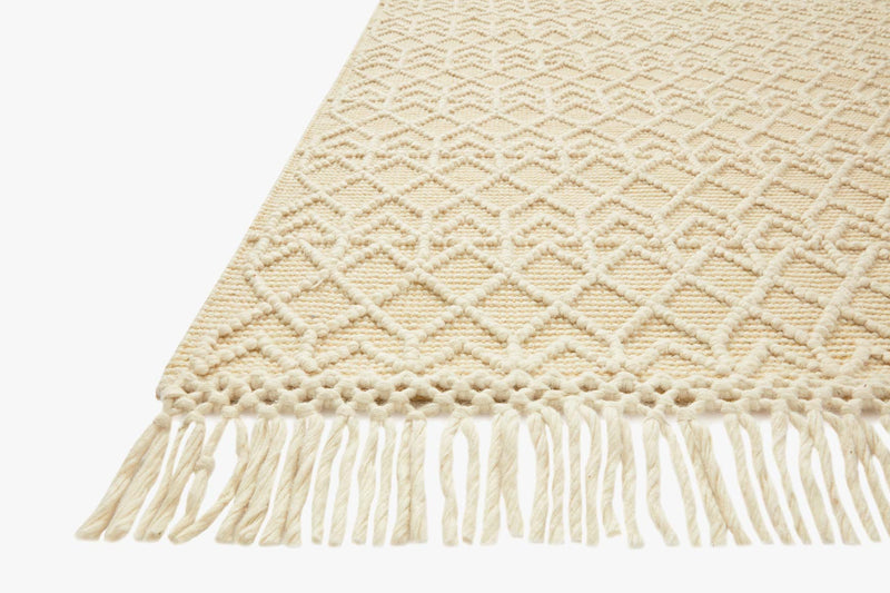 Loloi II Noelle Collection - Contemporary Hand Woven Rug in Ivory & Gold (NOE-06)