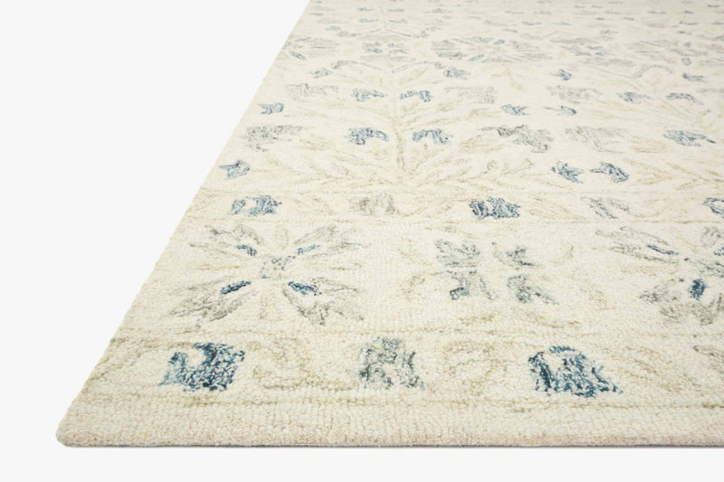 Loloi Norabel Collection - Contemporary Hooked Rug in Ivory & Grey (NOR-02)