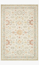 Loloi Norabel Collection - Contemporary Hooked Rug in Ivory & Rust (NOR-03)