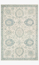 Loloi Norabel Collection - Contemporary Hooked Rug in Ivory & Blue (NOR-04)
