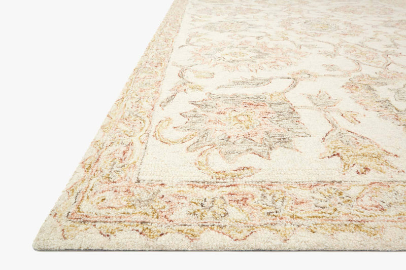 Loloi Norabel Collection - Contemporary Hooked Rug in Ivory & Blush (NOR-04)