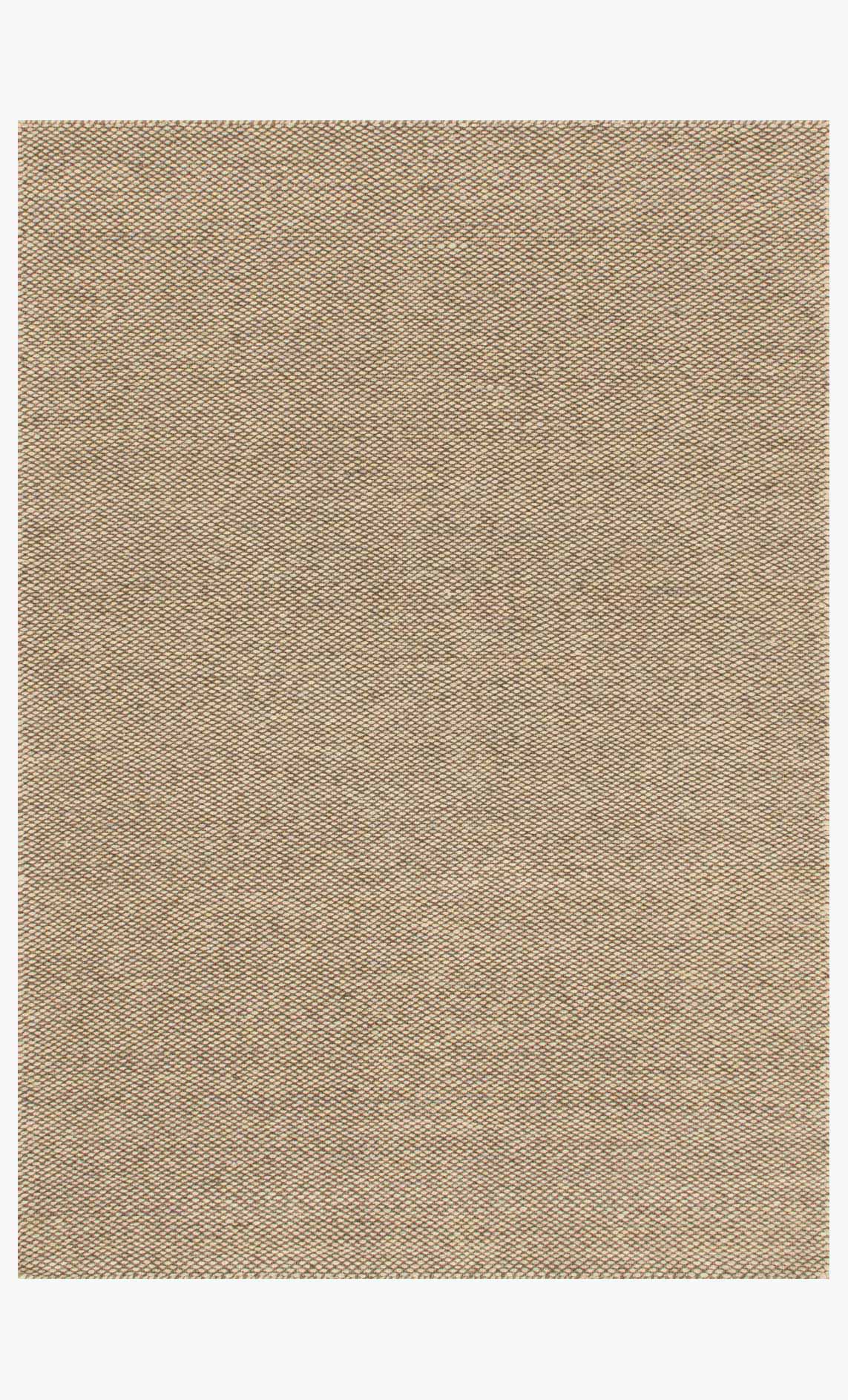 Transitional hand-woven rug in natural beige with tight textured weave, rectangular.