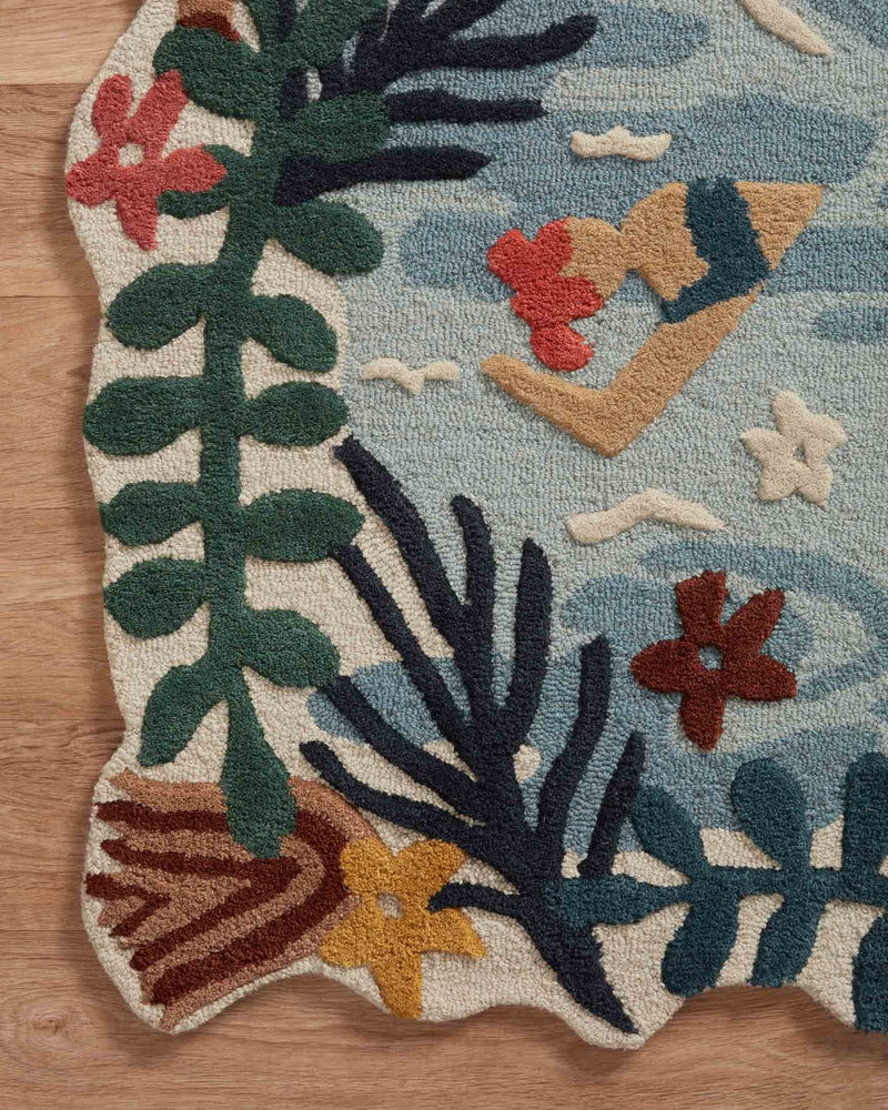 Justina Blakeney x Loloi Optimism Collection - Contemporary Hand Tufted Rug in Ocean (OPT-02)
