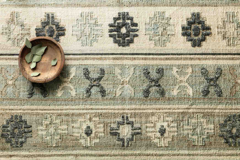 Loloi Owen Collection - Transitional Hand Woven Rug in Aqua & Ink (OW-01)