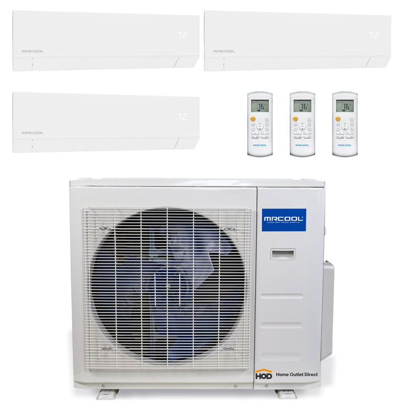 MRCOOL Olympus Mini Split - 3-Zone 36,000 BTU Ductless Air Conditioner and Heat Pump with 9K + 9K + 9K Wall Mount Air Handlers