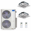 MRCOOL Olympus Mini Split - 2-Zone 48,000 BTU Ductless Air Conditioner and Heat Pump with 24K + 18K Cassette Air Handlers