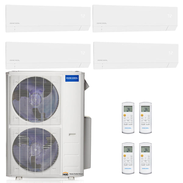 MRCOOL Olympus Mini Split - 4-Zone 48,000 BTU Ductless Air Conditioner and Heat Pump with 12K + 12K + 12K + 12K Wall Mount Air Handlers