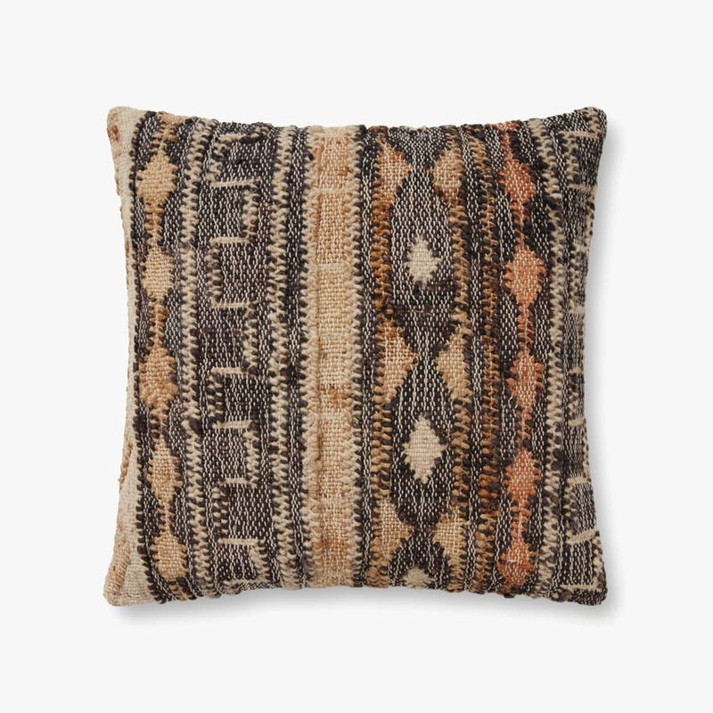 Loloi Pillows Collection - Pillows Hand Woven Rug in Black (PLL0038)