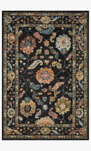 Loloi Padma Collection - Transitional Hooked Rug in Black (PMA-01)