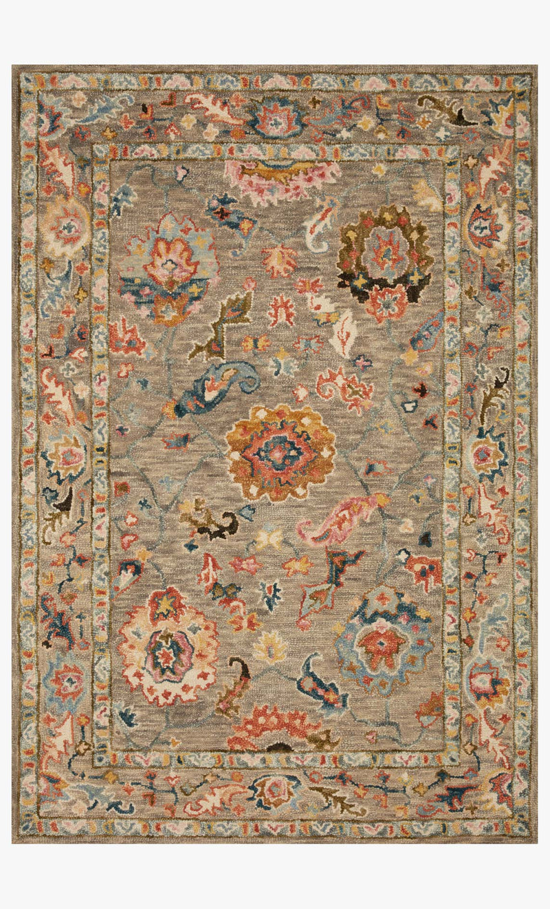 Loloi Padma Collection - Transitional Hooked Rug in Grey & Multi (PMA-01)