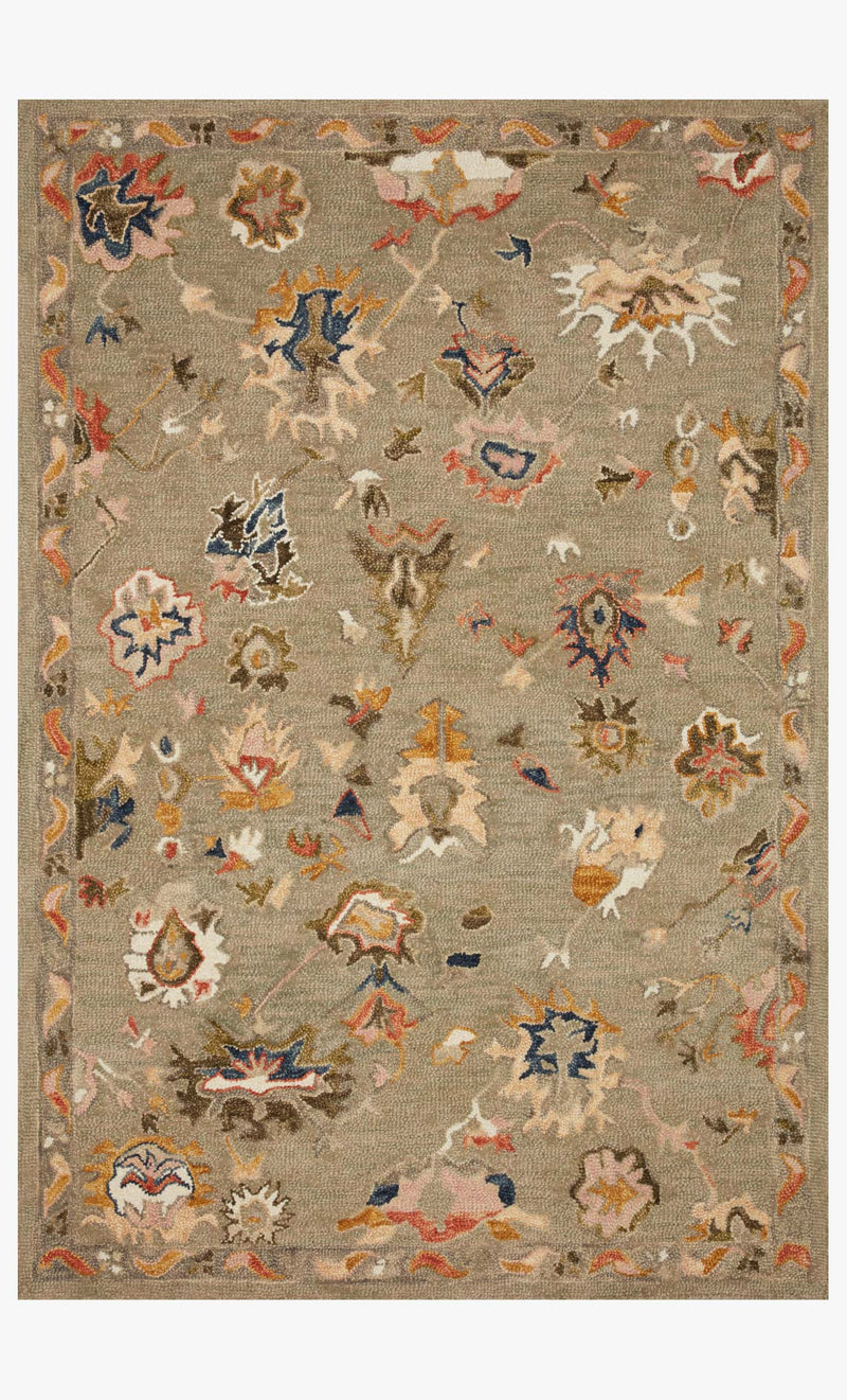 Loloi Padma Collection - Transitional Hooked Rug in Grey (PMA-02)