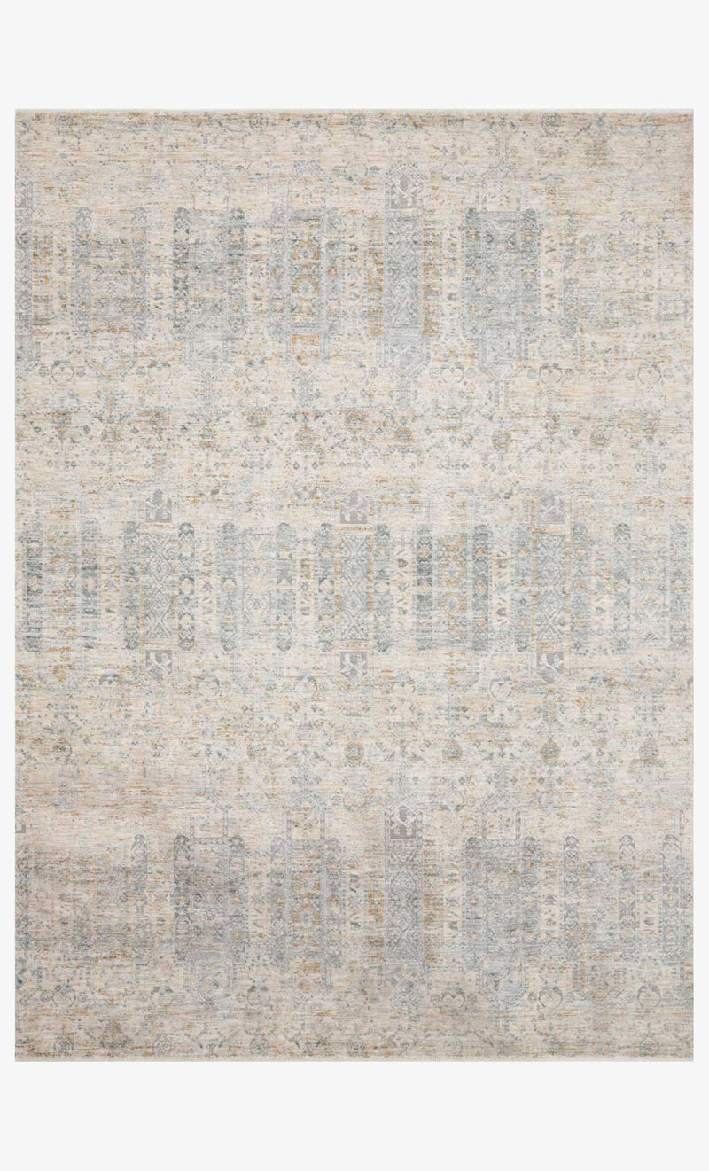 Loloi Pandora Collection - Traditional Power Loomed Rug in Ivory & Mist (PAN-02)