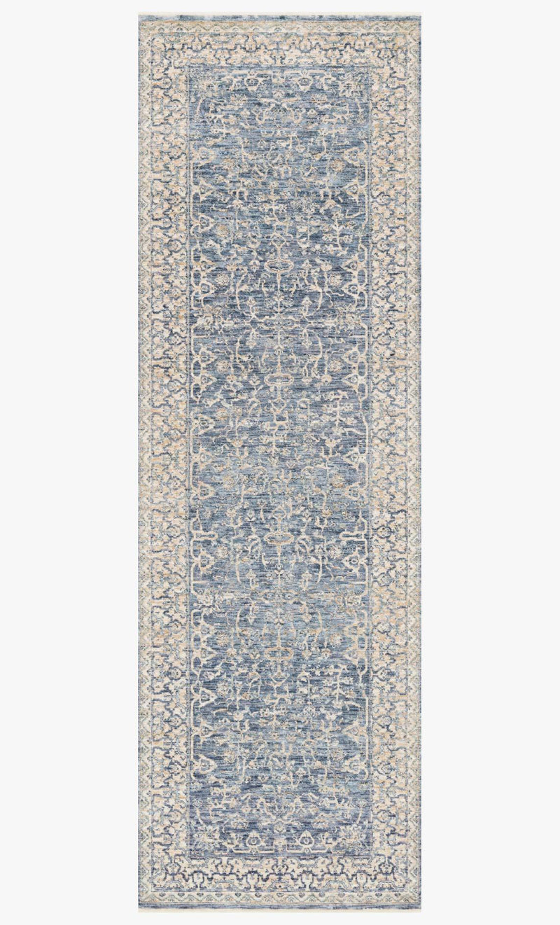 Loloi Pandora Collection - Traditional Power Loomed Rug in Dark Blue & Ivory (PAN-04)