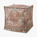Loloi Poufs Collection - POUF Machine Woven Rug in Rust (LPF0024)
