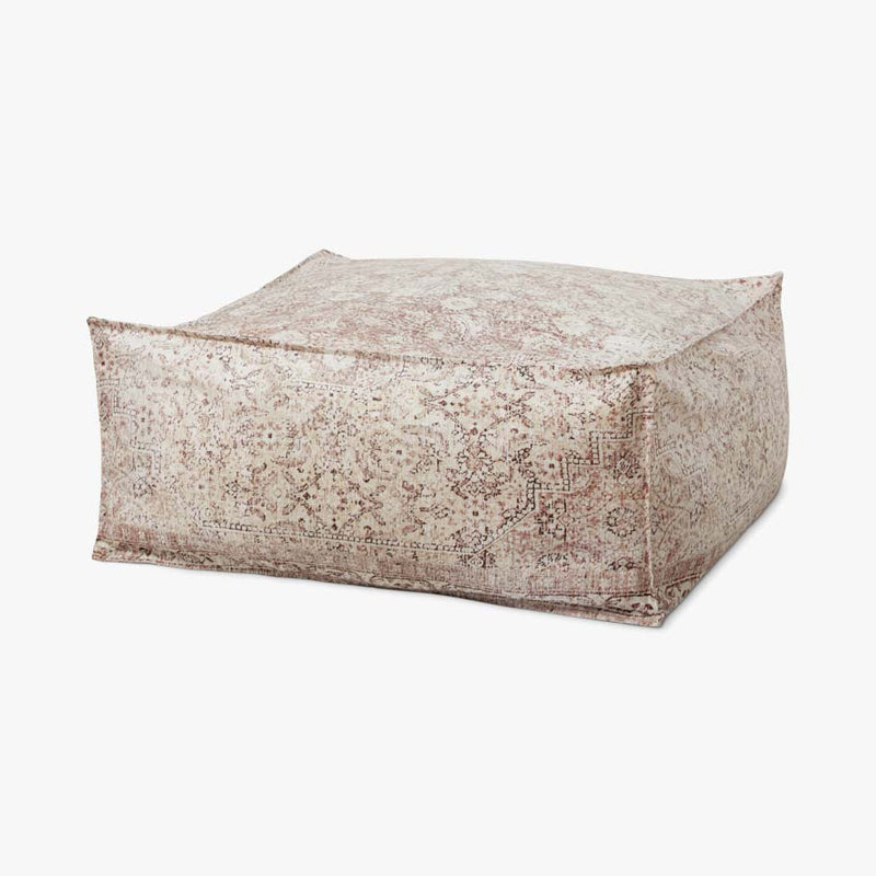 Loloi Poufs Collection - POUF Machine Woven Rug in Beige (LPF0027)