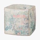 Loloi Poufs Collection - POUF Machine Woven Rug in Blue (LPF0031)