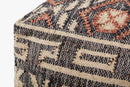 Loloi Poufs Collection - POUF Hand Woven Rug in Charcoal (LPF0016)