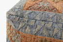 Loloi Poufs Collection - POUF Hand Woven Rug in Blue (LPF0018)