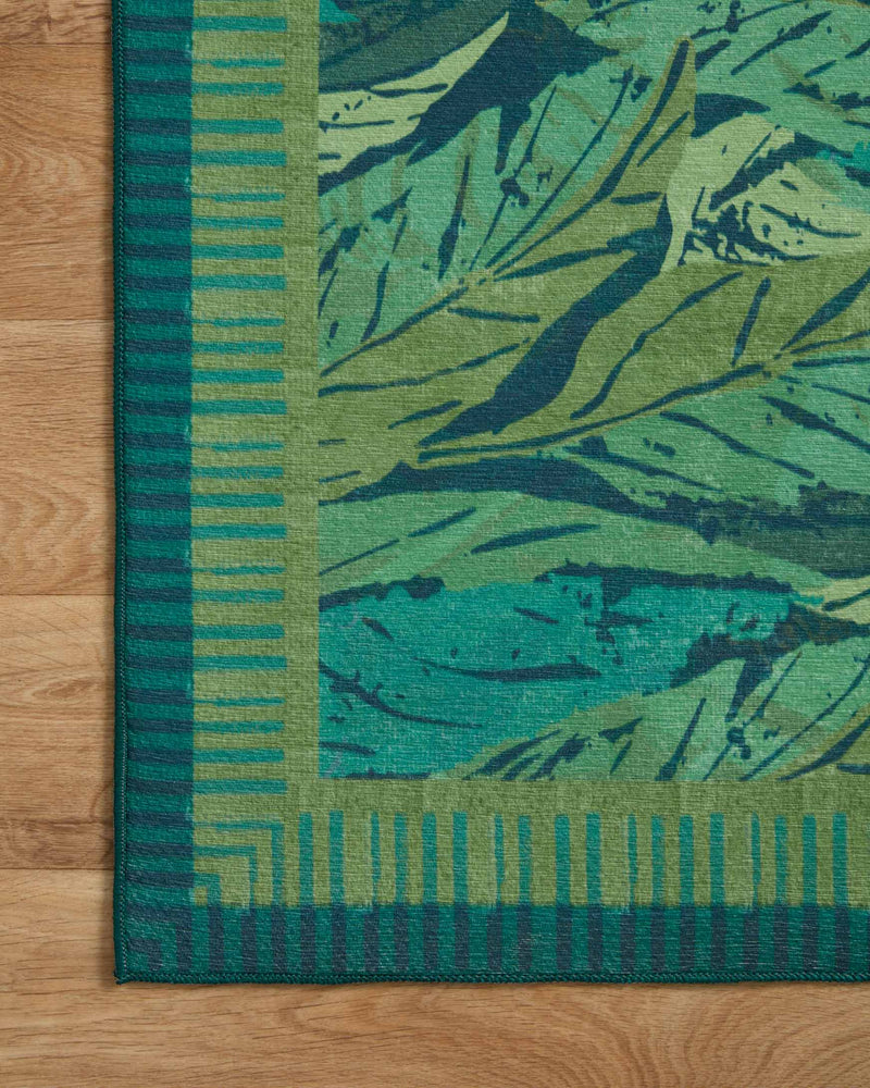 Justina Blakeney x Loloi Pisolino Collection - Indoor/Outdoor Power Loomed Rug in Teal & Lagoon (PSO-04)