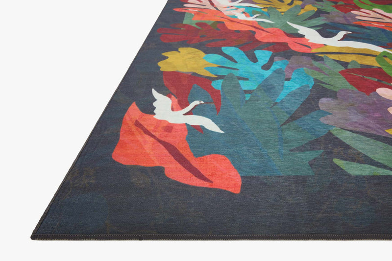 Justina Blakeney x Loloi Pisolino Collection - Indoor/Outdoor Power Loomed Rug in Forest & Fiesta (PSO-06)