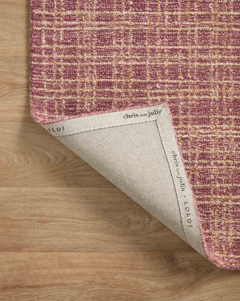 Chris Loves Julia x Loloi Polly Collection - Contemporary Hand Tufted Rug in Berry & Natural (POL-03)