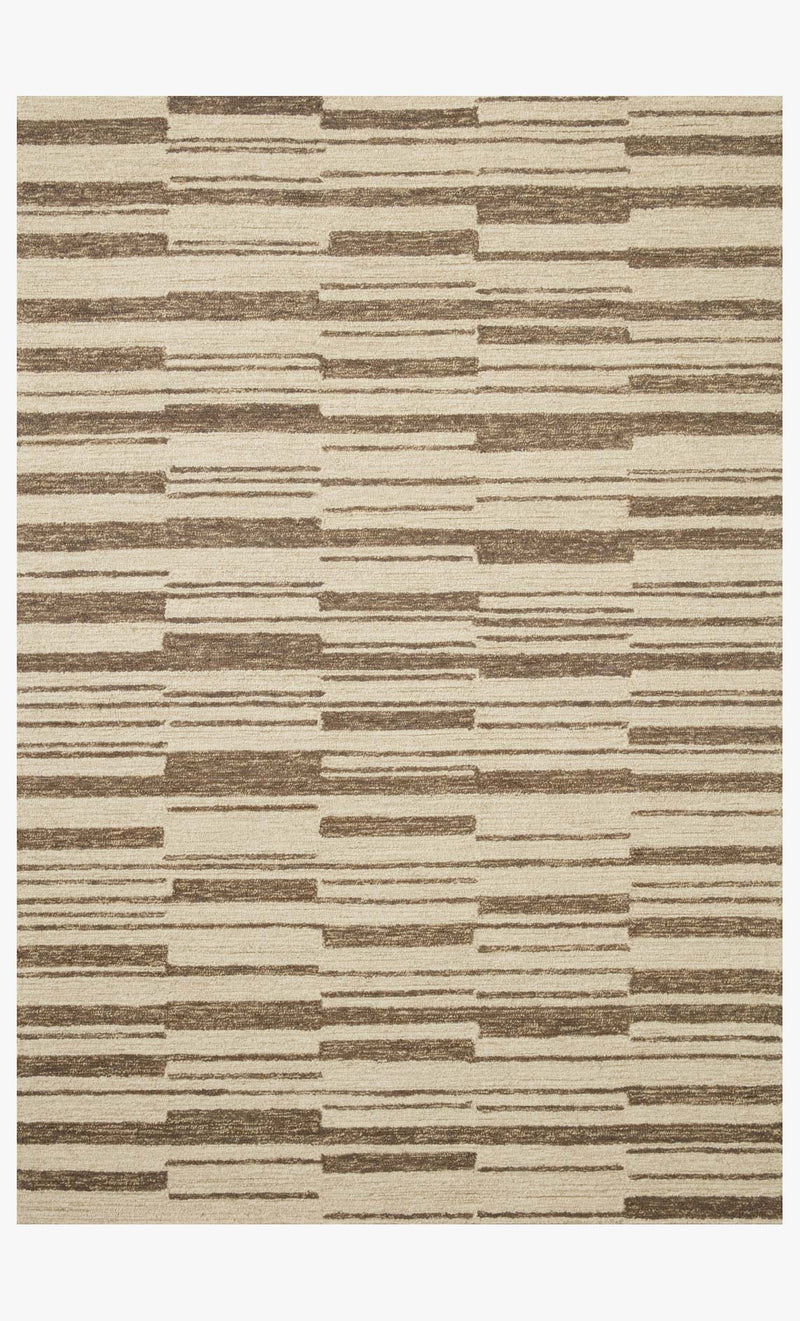 Chris Loves Julia x Loloi Polly Collection - Contemporary Hand Tufted Rug in Beige & Tobacco (POL-04)
