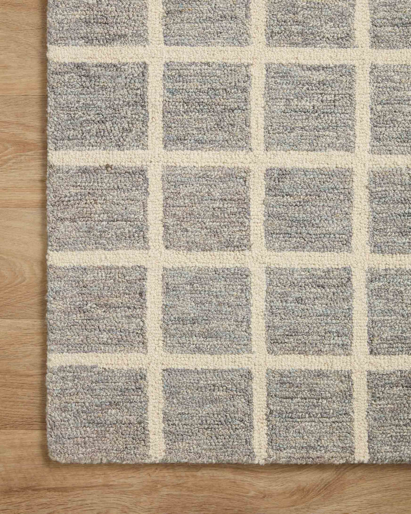 Chris Loves Julia x Loloi Polly Collection - Contemporary Hand Tufted Rug in Slate & Ivory (POL-05)