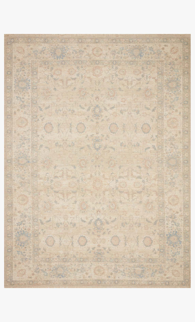 Loloi Priya Collection - Transitional Hand Woven Rug in Natural & Blue (PRY-05)