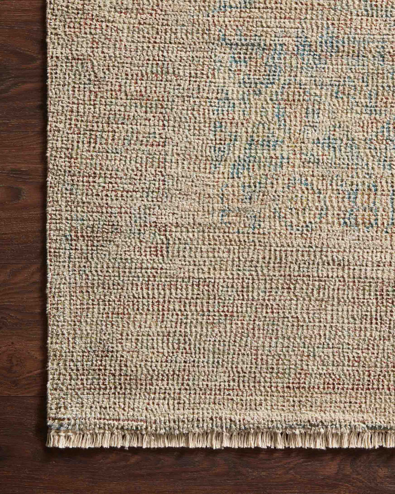 Loloi Priya Collection - Transitional Hand Woven Rug in Denim & Rust (PRY-06)