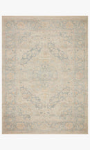 Loloi Priya Collection - Transitional Hand Woven Rug in Bone & Bluestone (PRY-08)