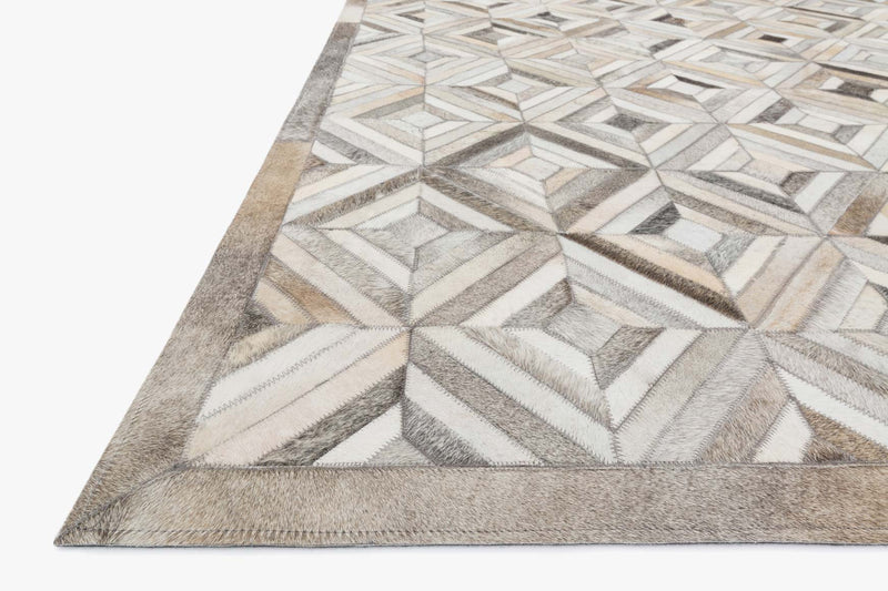 Loloi Promenade Collection - Contemporary Hand Stitched Rug in Ivory & Grey (PO-01)