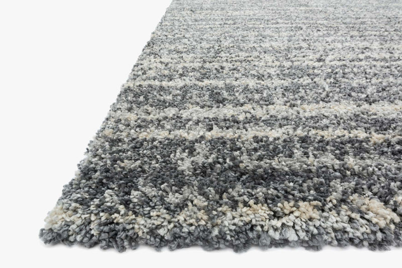 Loloi Quincy Collection - Shags Power Loomed Rug in Granite (QC-05)