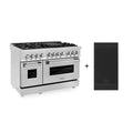 ZLINE 48-inch Legacy Series Dual Fuel Range with 7 Gas Burners, Griddle and 6.0 Cu. Ft. Electric Oven in Stainless Steel (RA-GR-48)