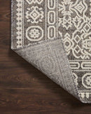 Loloi II Rainier Collection - Indoor/Outdoor Power Loomed Rug in Pebble & Ivory (RAI-02)