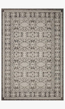 Loloi II Rainier Collection - Indoor/Outdoor Power Loomed Rug in Pebble & Ivory (RAI-02)