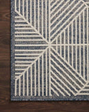 Loloi II Rainier Collection - Indoor/Outdoor Power Loomed Rug in Denim & Ivory (RAI-03)