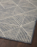 Loloi II Rainier Collection - Indoor/Outdoor Power Loomed Rug in Denim & Ivory (RAI-03)