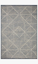 Loloi II Rainier Collection - Indoor/Outdoor Power Loomed Rug in Denim & Ivory (RAI-03)