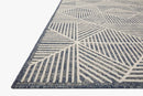 Loloi II Rainier Collection - Indoor/Outdoor Power Loomed Rug in Denim & Ivory (RAI-03)