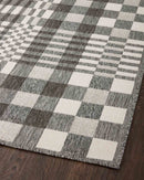 Loloi II Rainier Collection - Indoor/Outdoor Power Loomed Rug in Ivory & Pebble (RAI-04)