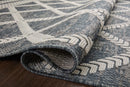 Loloi II Rainier Collection - Indoor/Outdoor Power Loomed Rug in Denim & Ivory (RAI-05)