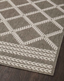 Loloi II Rainier Collection - Indoor/Outdoor Power Loomed Rug in Natural & Ivory (RAI-05)