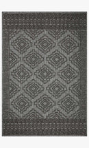 Loloi II Rainier Collection - Indoor/Outdoor Power Loomed Rug in Grey & Charcoal (RAI-06)